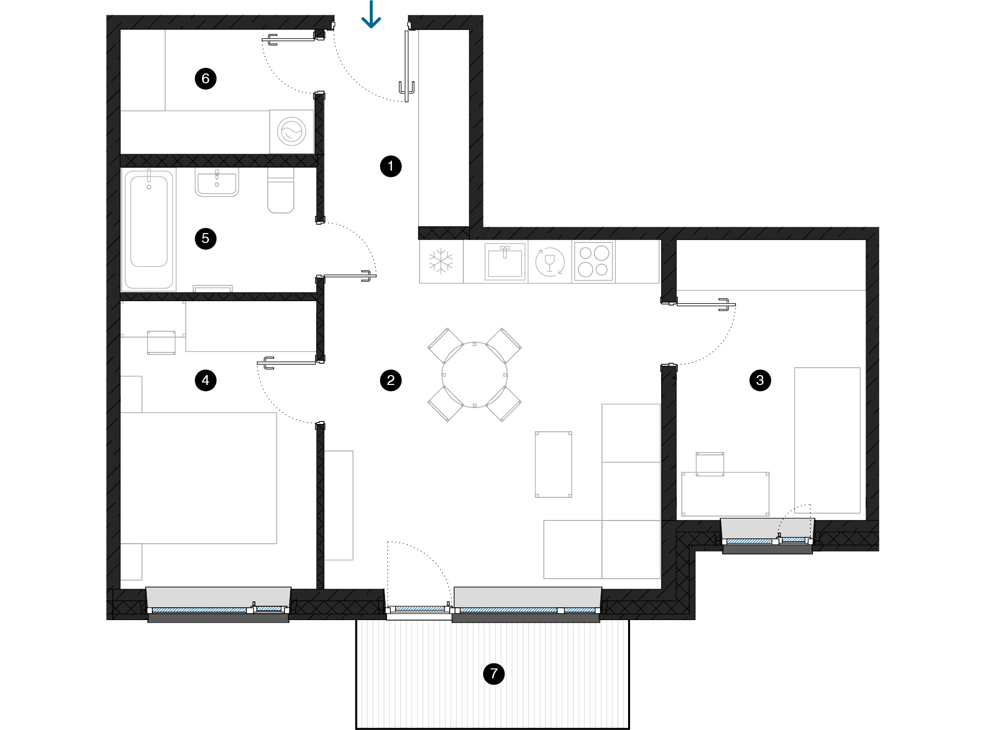 Pillar Jaunie dzīvokļi Dārzciema liepas plānojums
