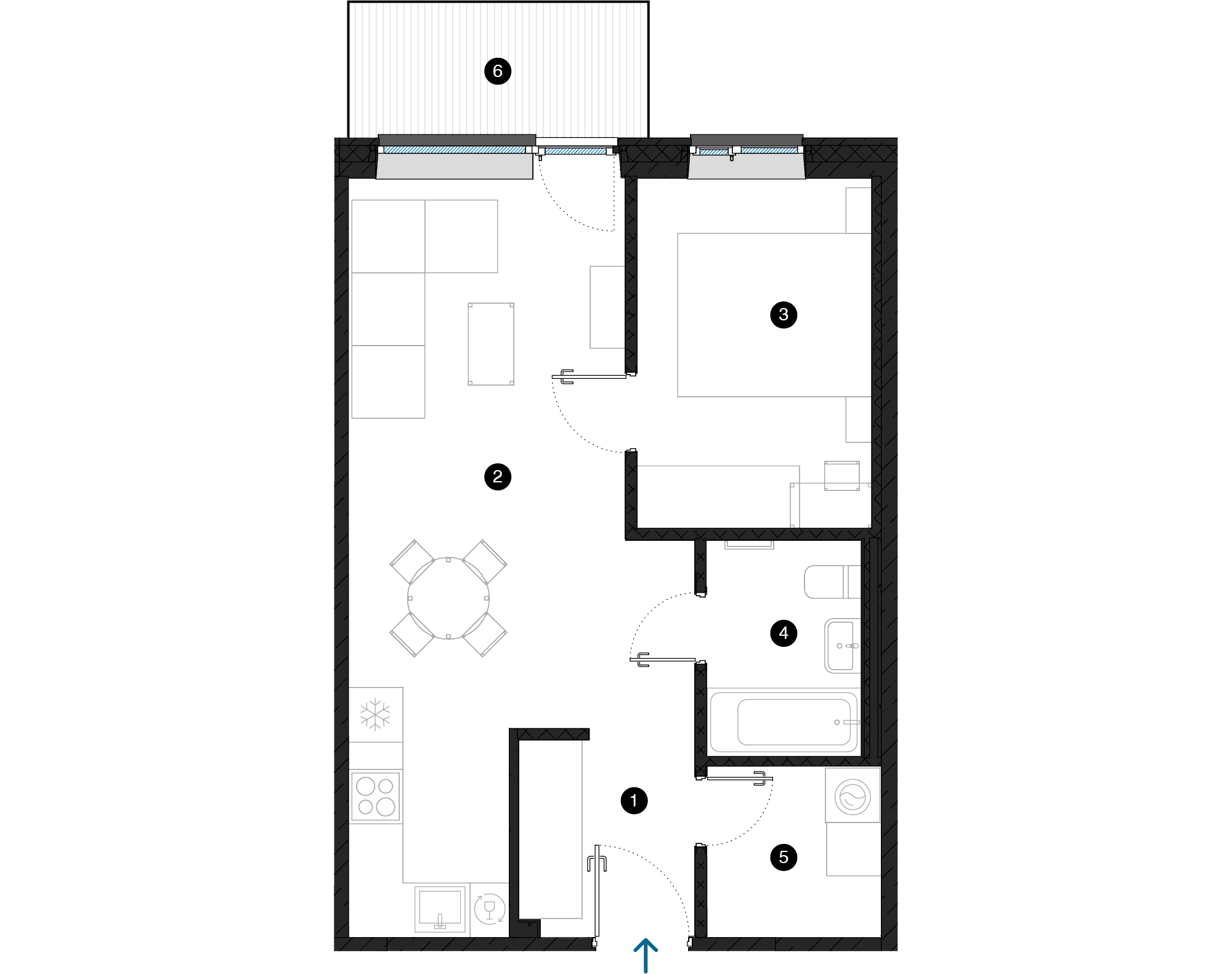 Pillar Jaunie dzīvokļi Dārzciema liepas plānojums